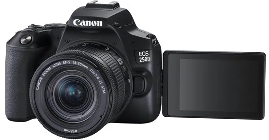 Canon EOS 250D 18-55mm IS STM + 50mm - Schwarz